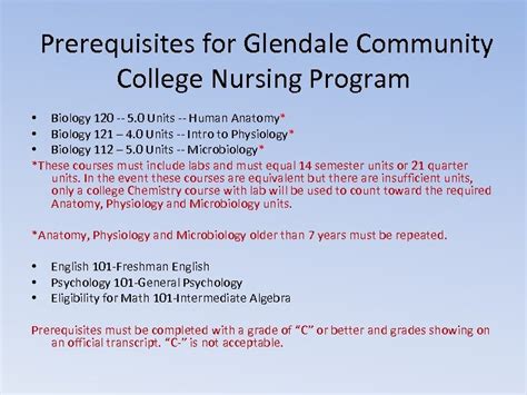 community college nursing prerequisites